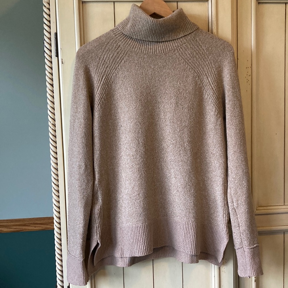 Tahari Tan Turtleneck Sweater Size S